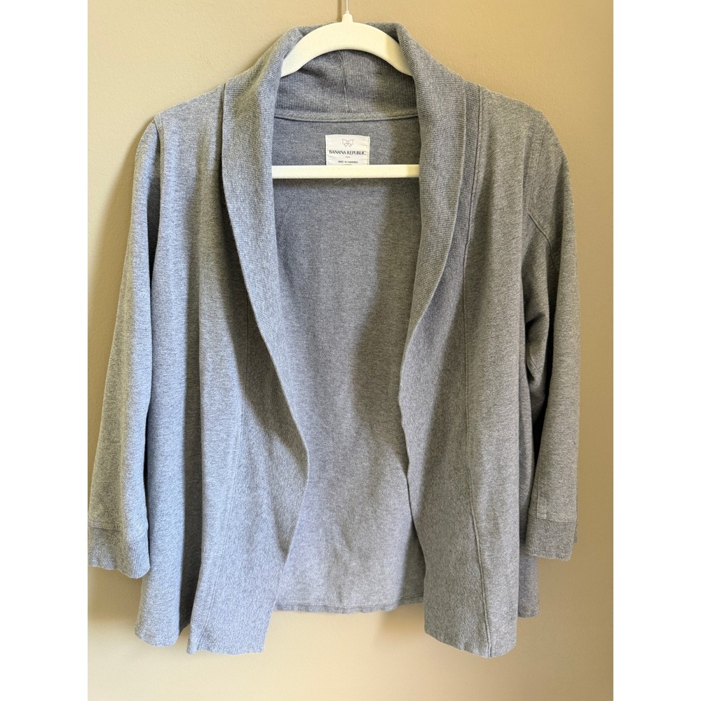 Banana Republic Women's Gray Open Front Cardigan Size Small
